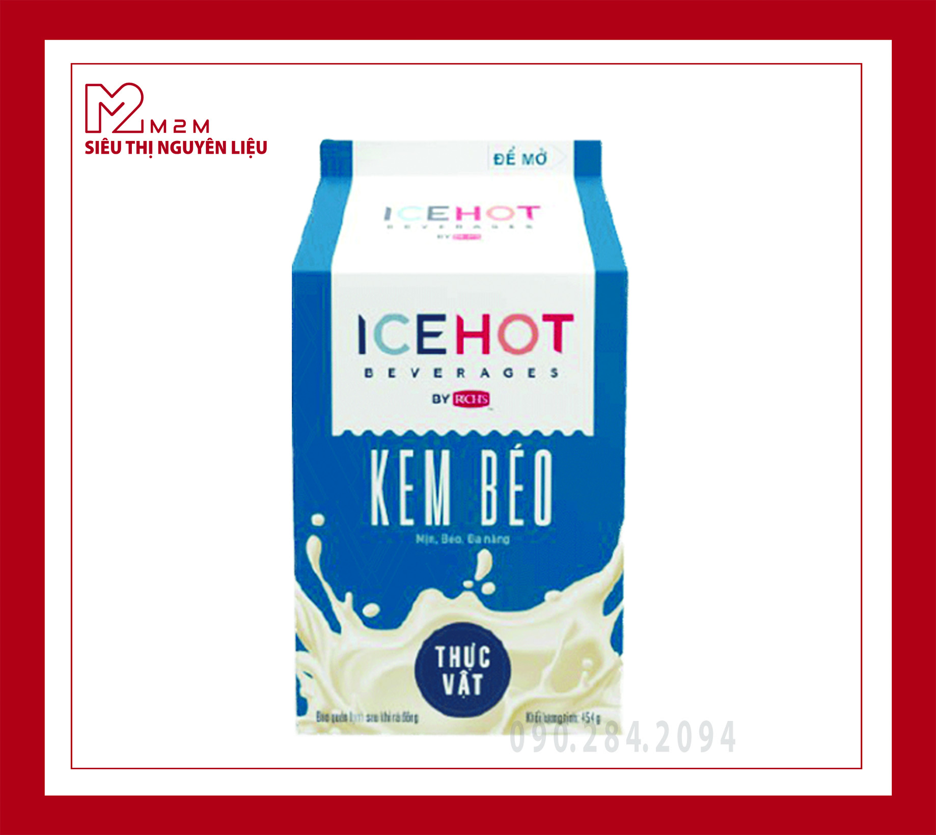Kem Béo Thực Vật Ice Hot (Non-Dairy Creamer) 454gr  ( Mua 23 tặng 1 )