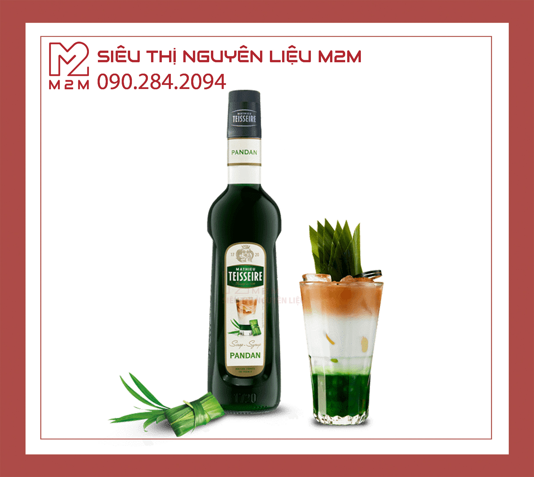 Siro Lá Dứa Teisseire Pandan Syrup 700ml