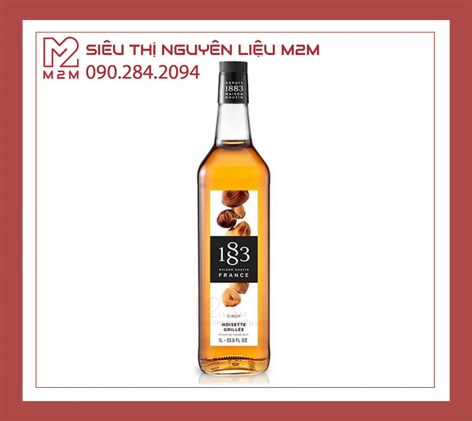 Siro Hạt Phỉ Nướng 1883 Roasted Hazelnut 1L