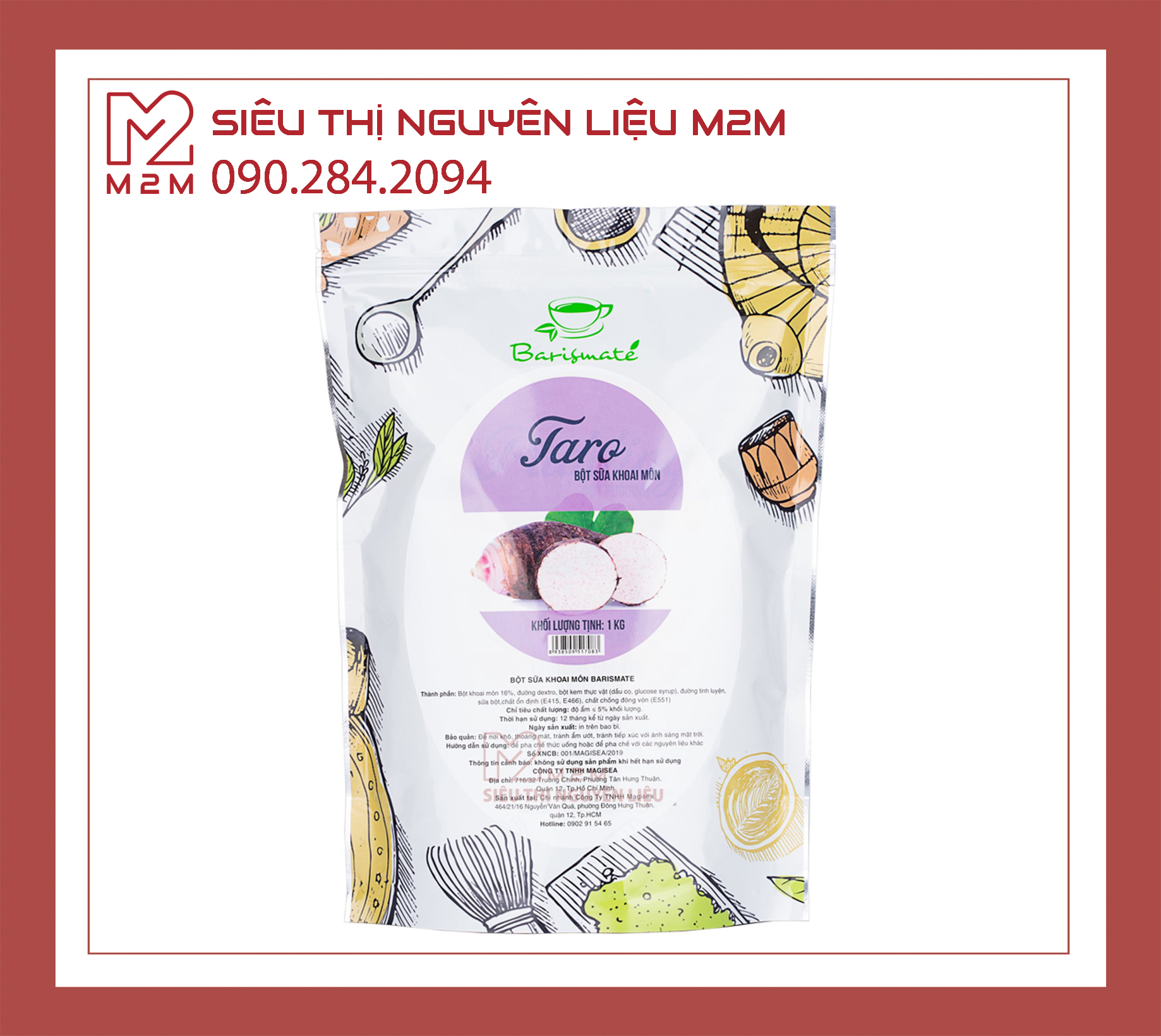 Bột Sữa Khoai Môn Barismate 1kg