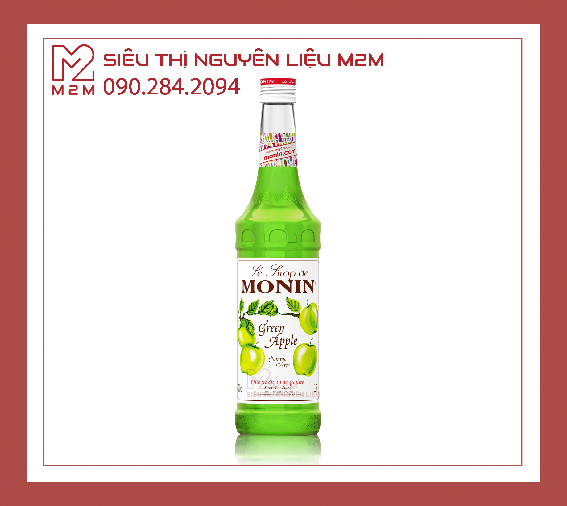 Syrup Monin Green Apple (Táo Xanh) 700ml