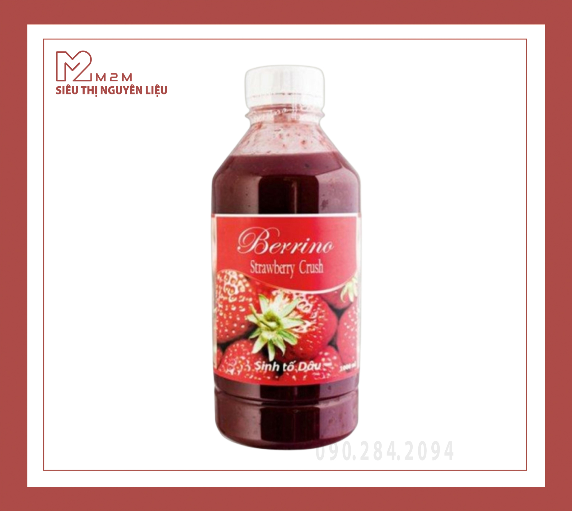 Sinh tố (Mứt) Berrino Strawberry (Dâu) 1L