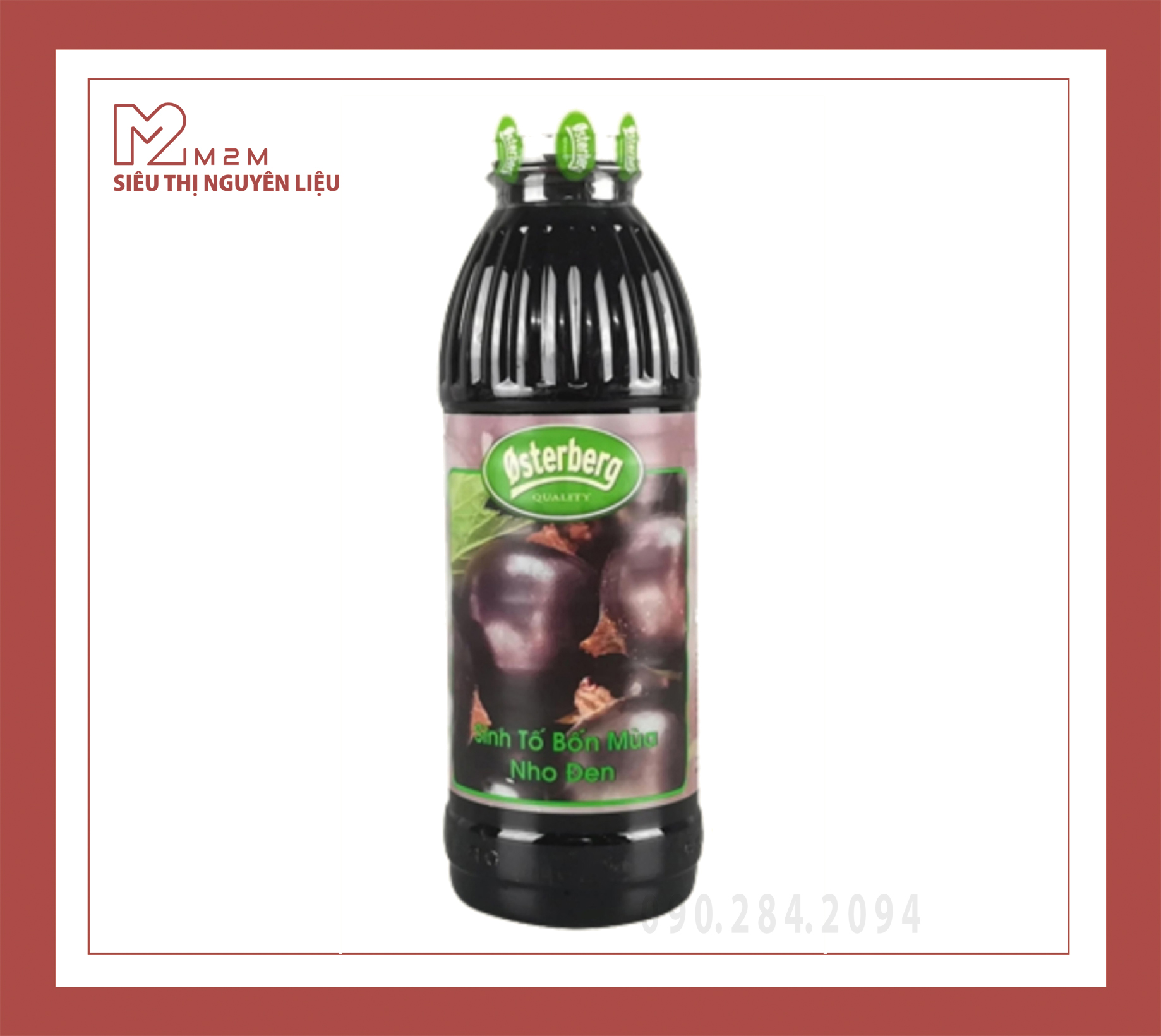 Sinh tố Nho Đen Osterberg Blackcurrant 1L