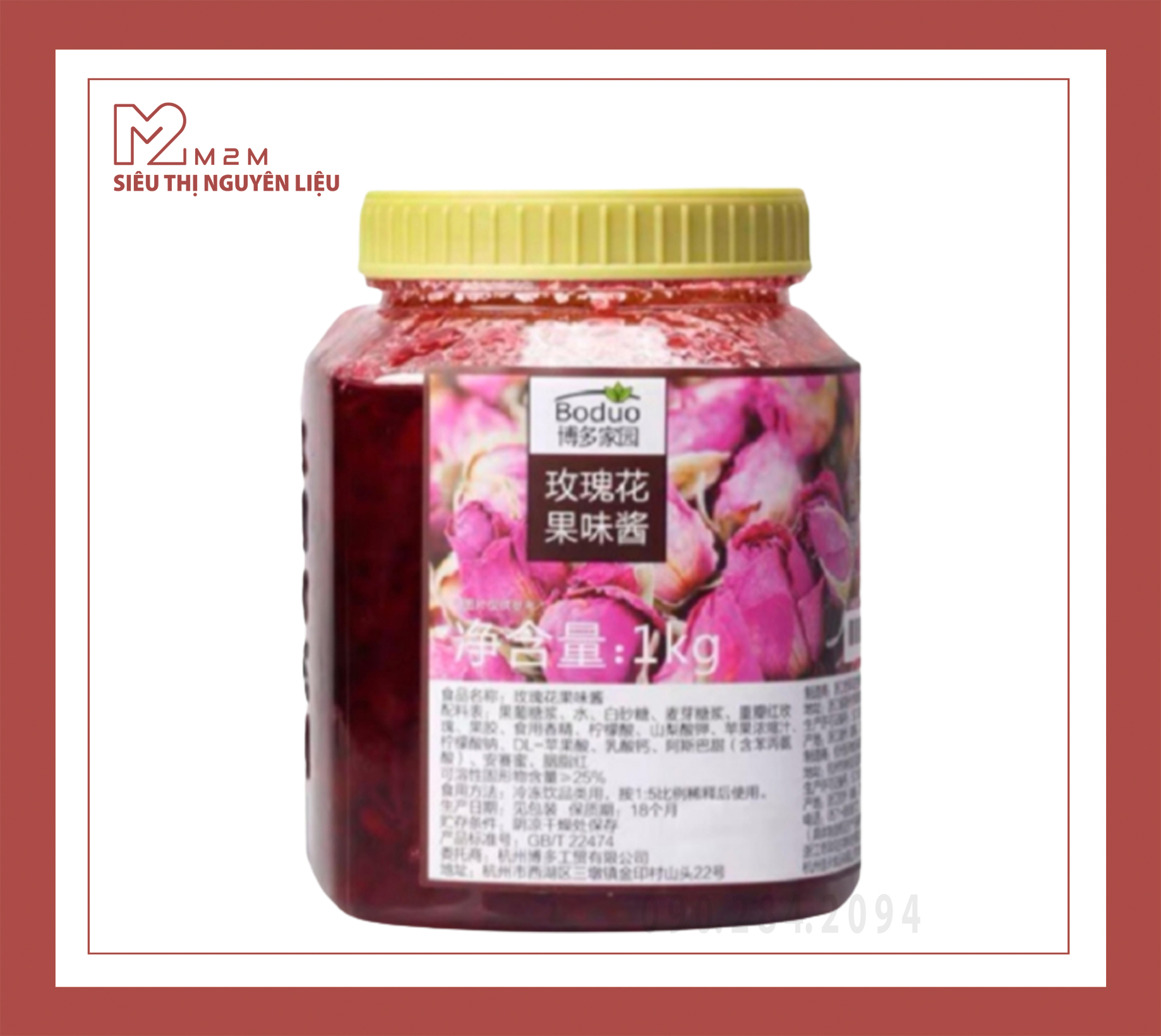 Mứt Hoa Hồng Boduo 1kg