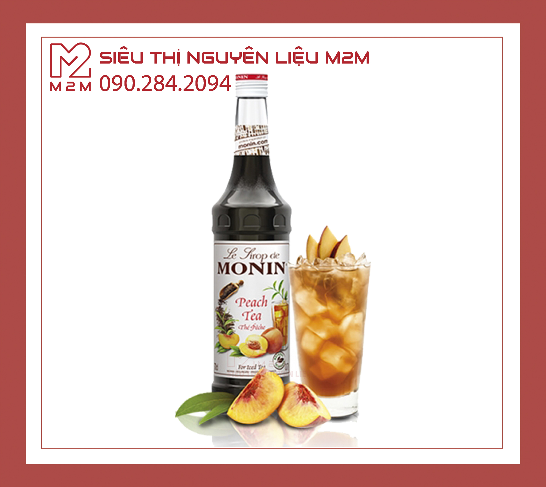 Syrup Monin Peach Tea (Trà Đào) 700ml