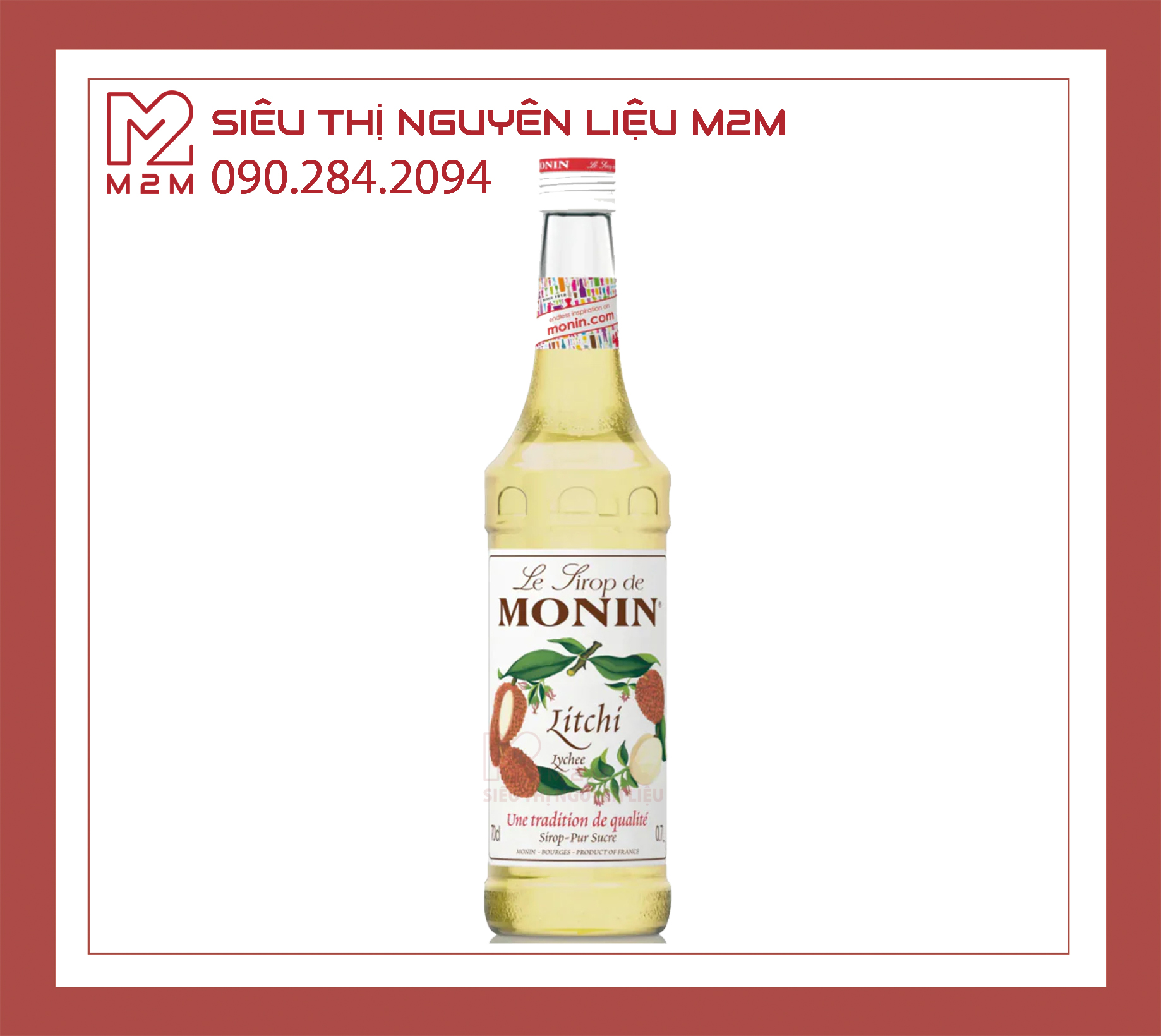 Syrup Monin Lychee (Vải) 700ml