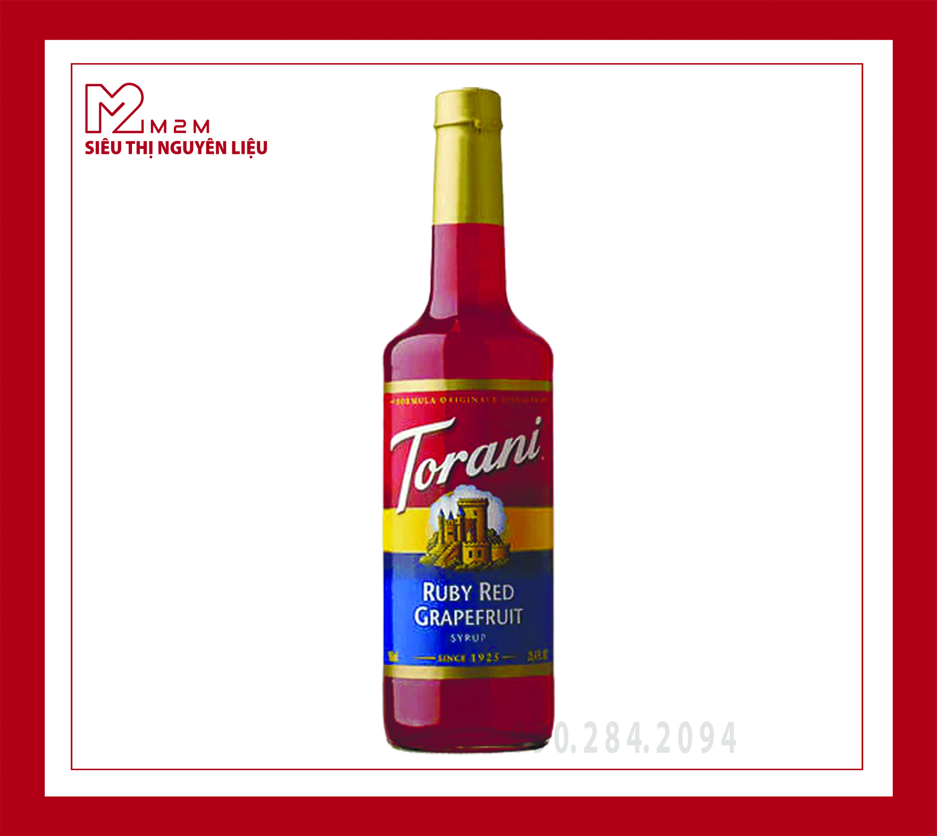 Syrup Bưởi hồng Torani Ruby Red Grapefruit 750ml