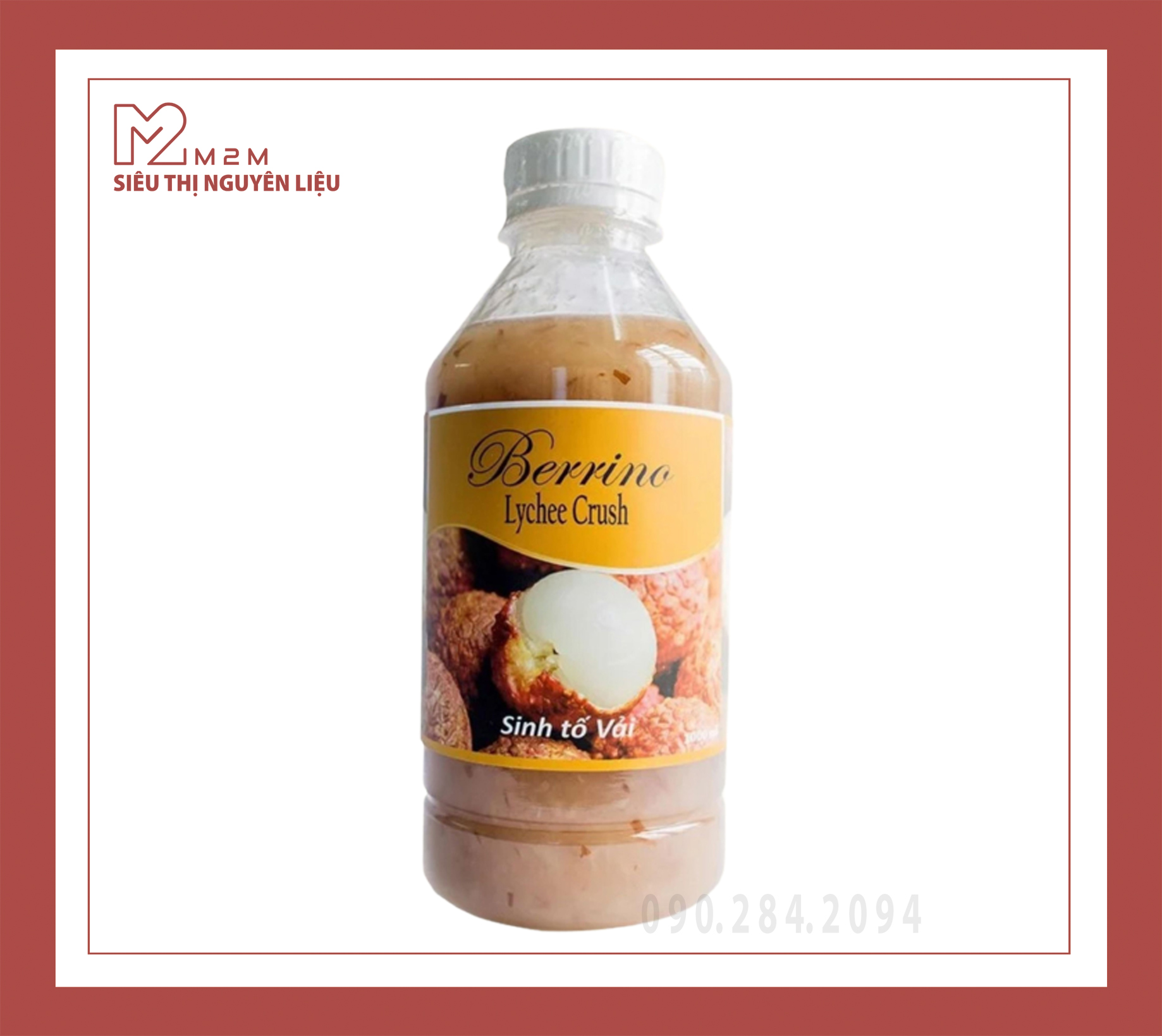 Sinh tố Vải Berrino Lychee 1L