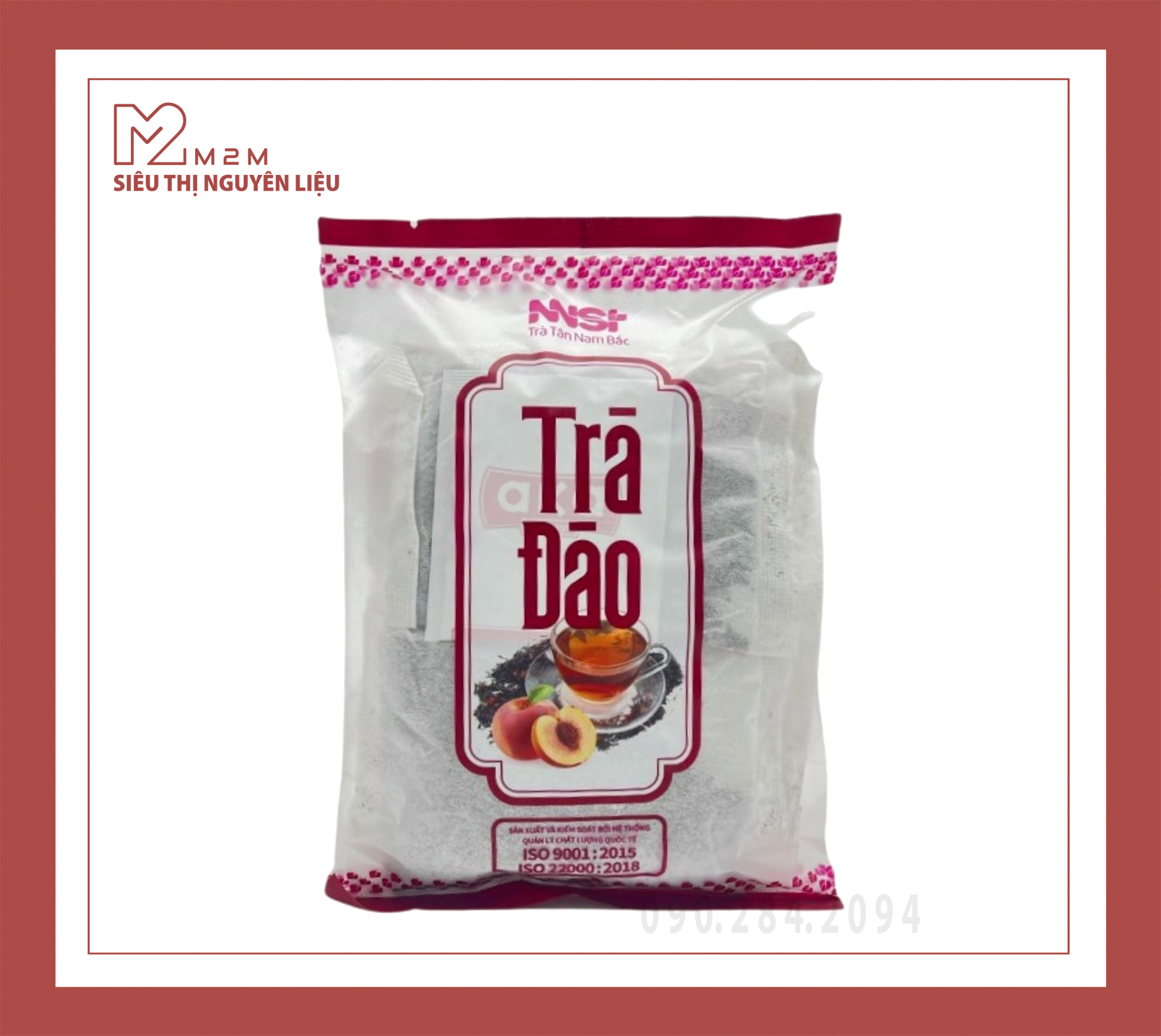 TRÀ ĐÀO TÚI LỌC TÂN NAM BẮC 200G (20G x 10 GÓI)