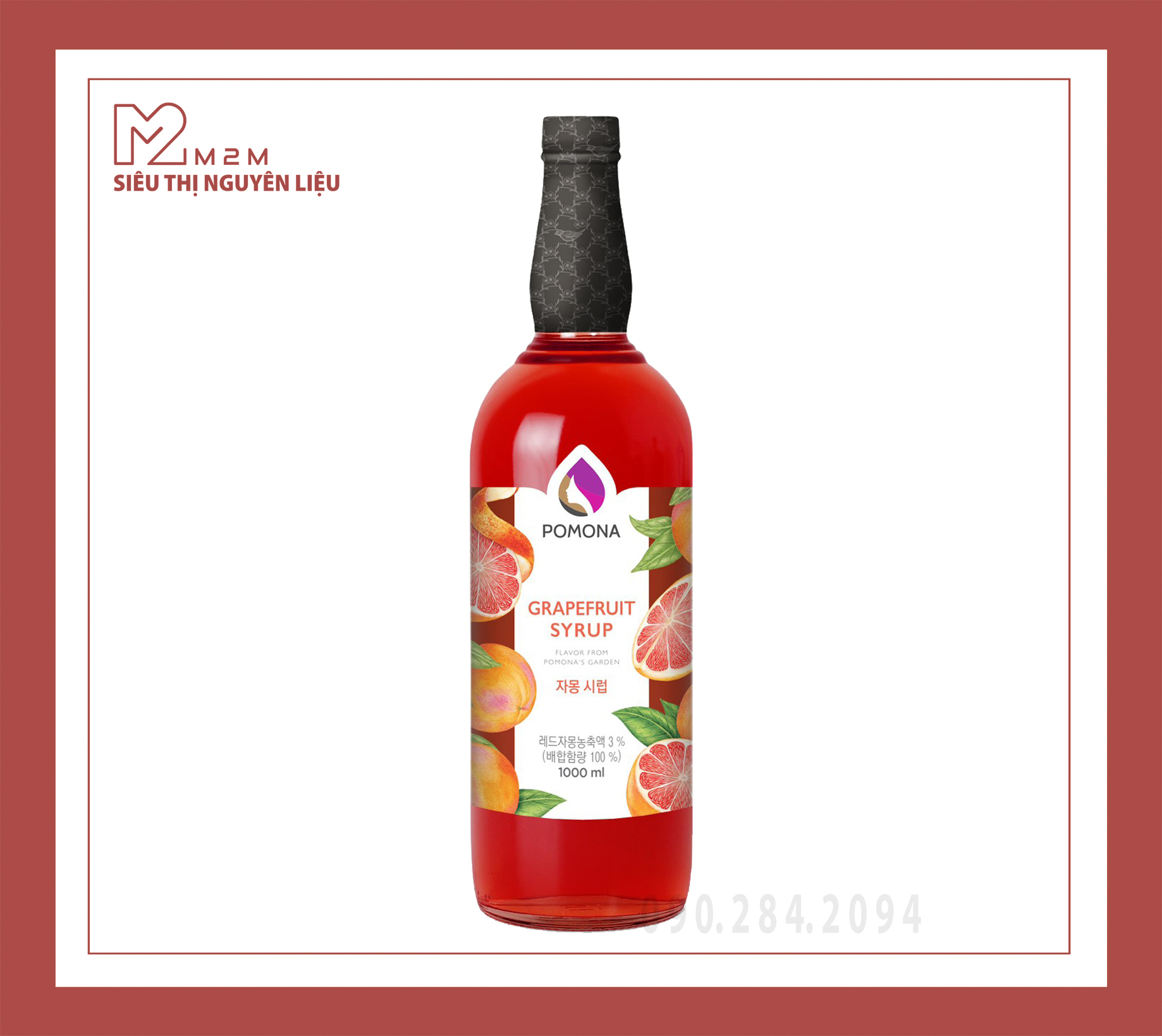 Syrup Bưởi Hồng Pomona Grapefruit 1000ml