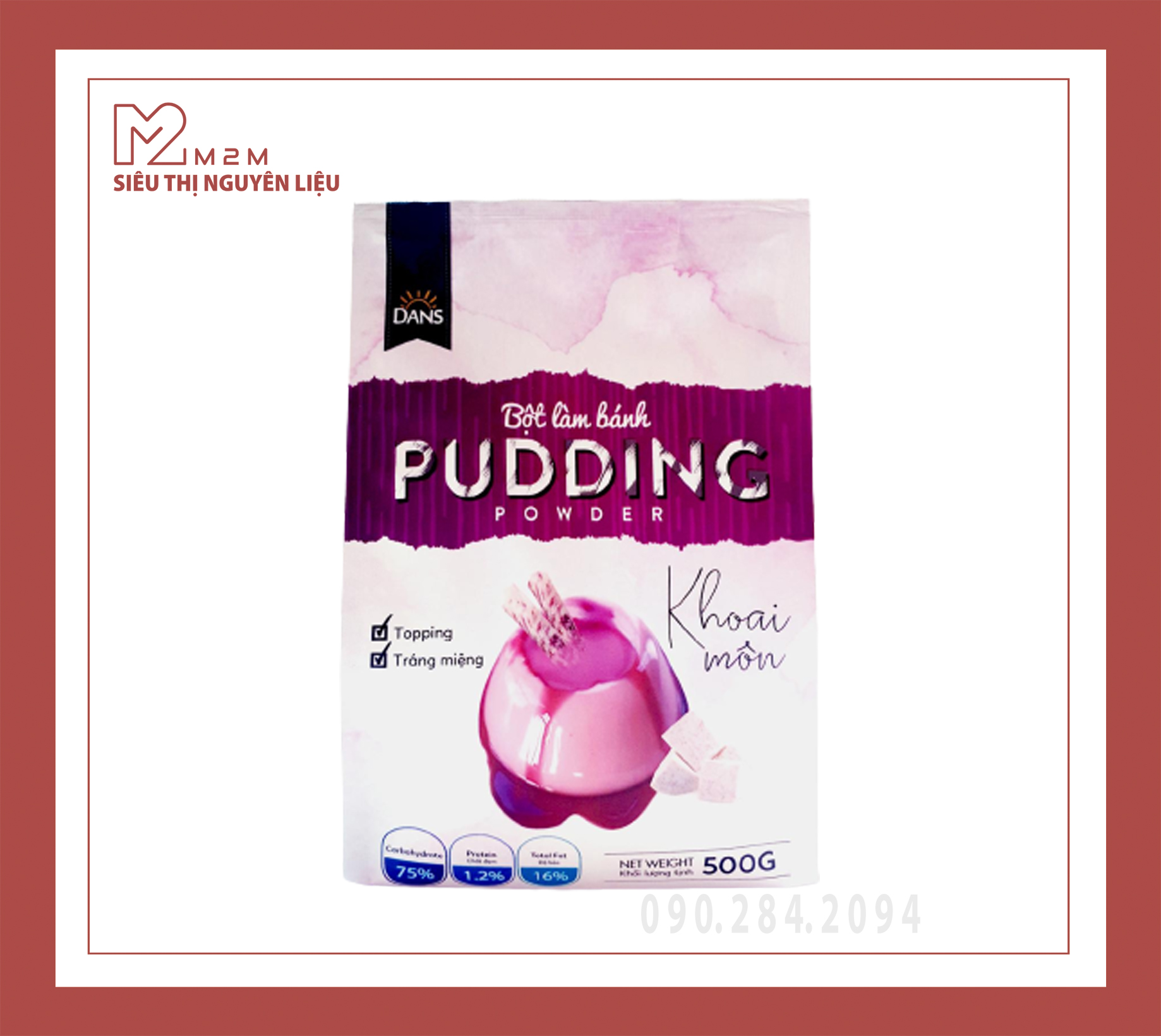 Bột Pudding Khoai môn DANS 500gr