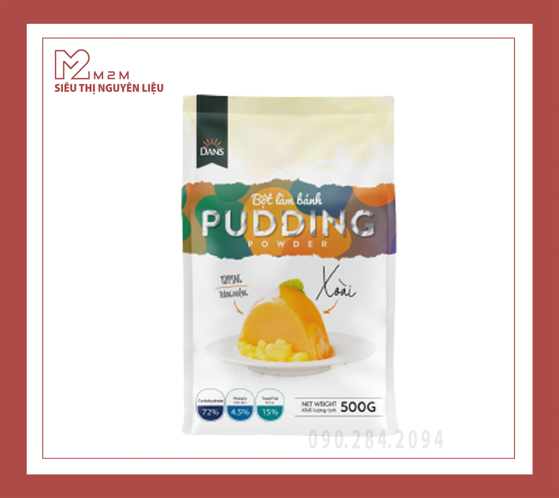 Bột Pudding Xoài DANS 500gr