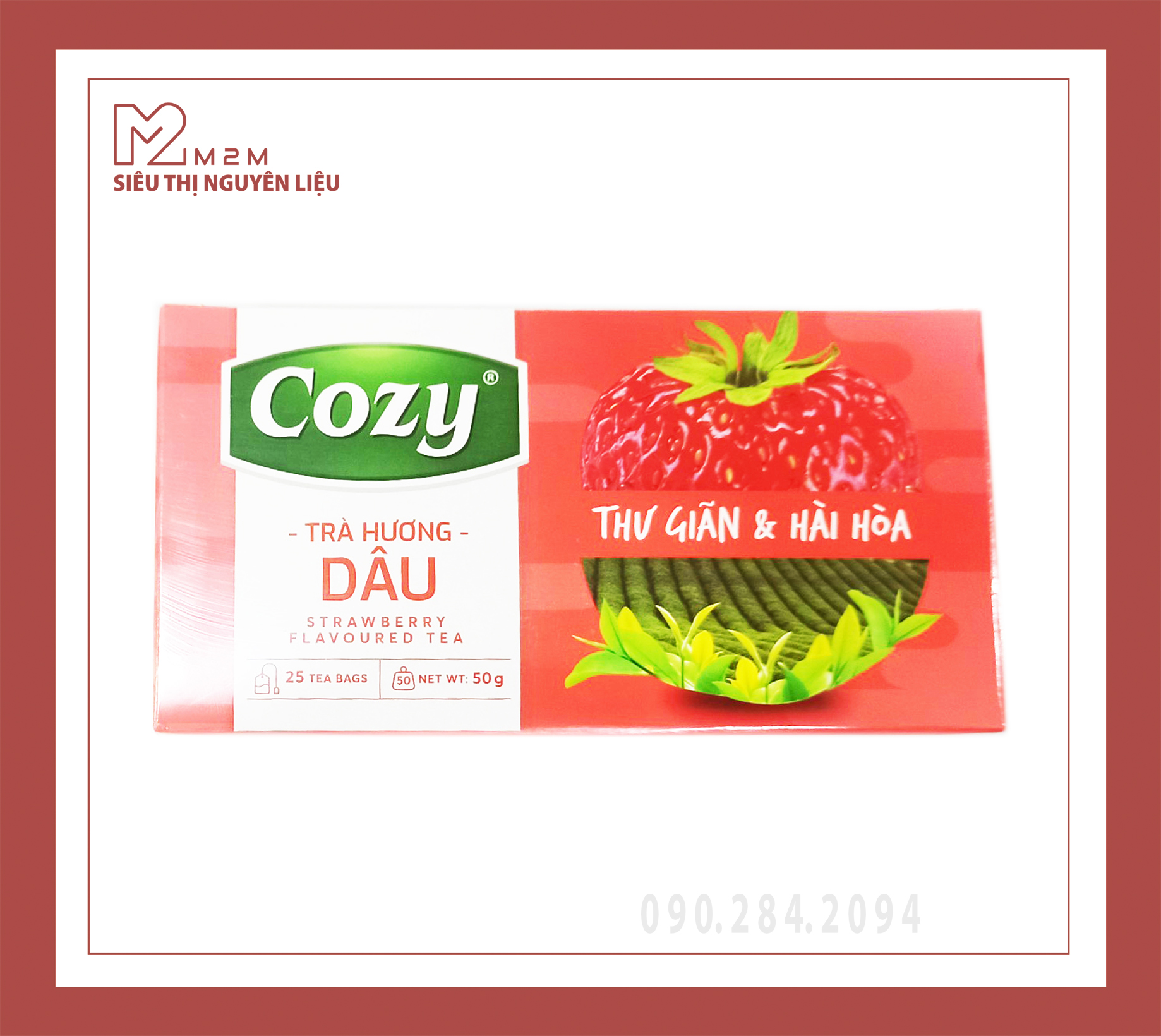 Trà Cozy hương Dâu (2g*25 túi) 