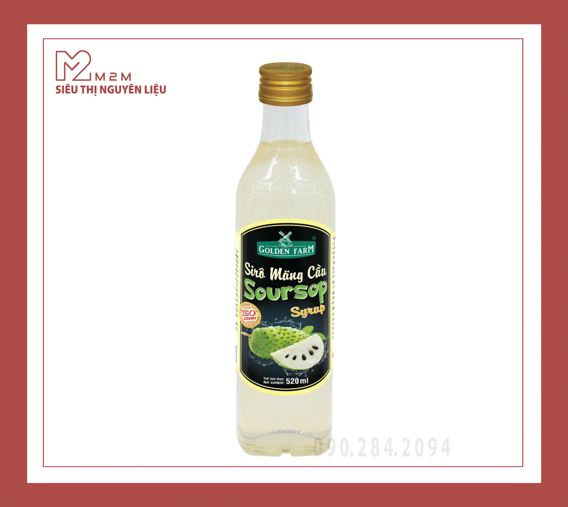 Syrup mãng cầu Golden Farm 520ml