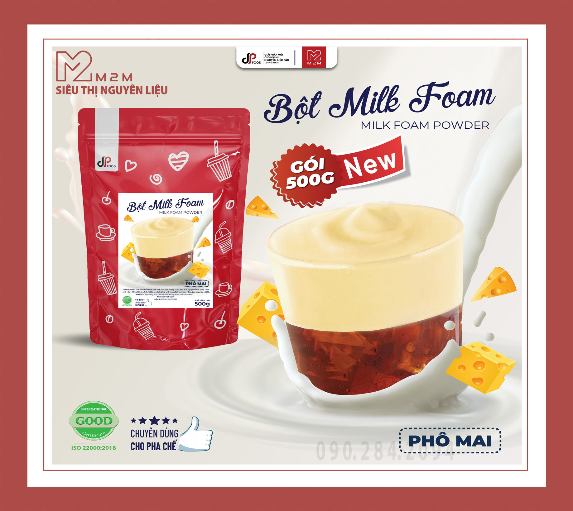 BỘT MILK FOAM CHEESE DPFOOD