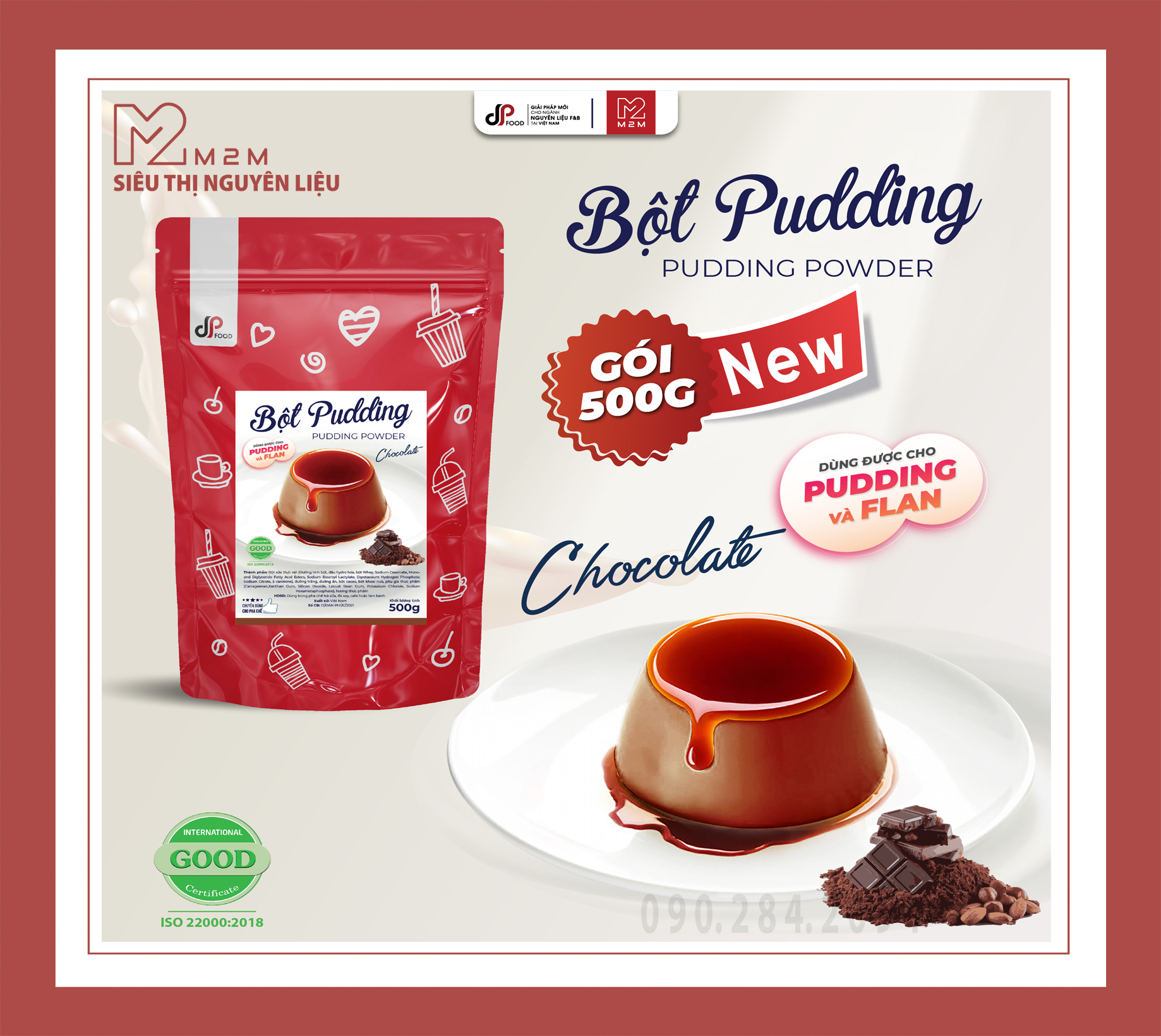 BỘT PUDDING CHOCOLATE DPFOOD