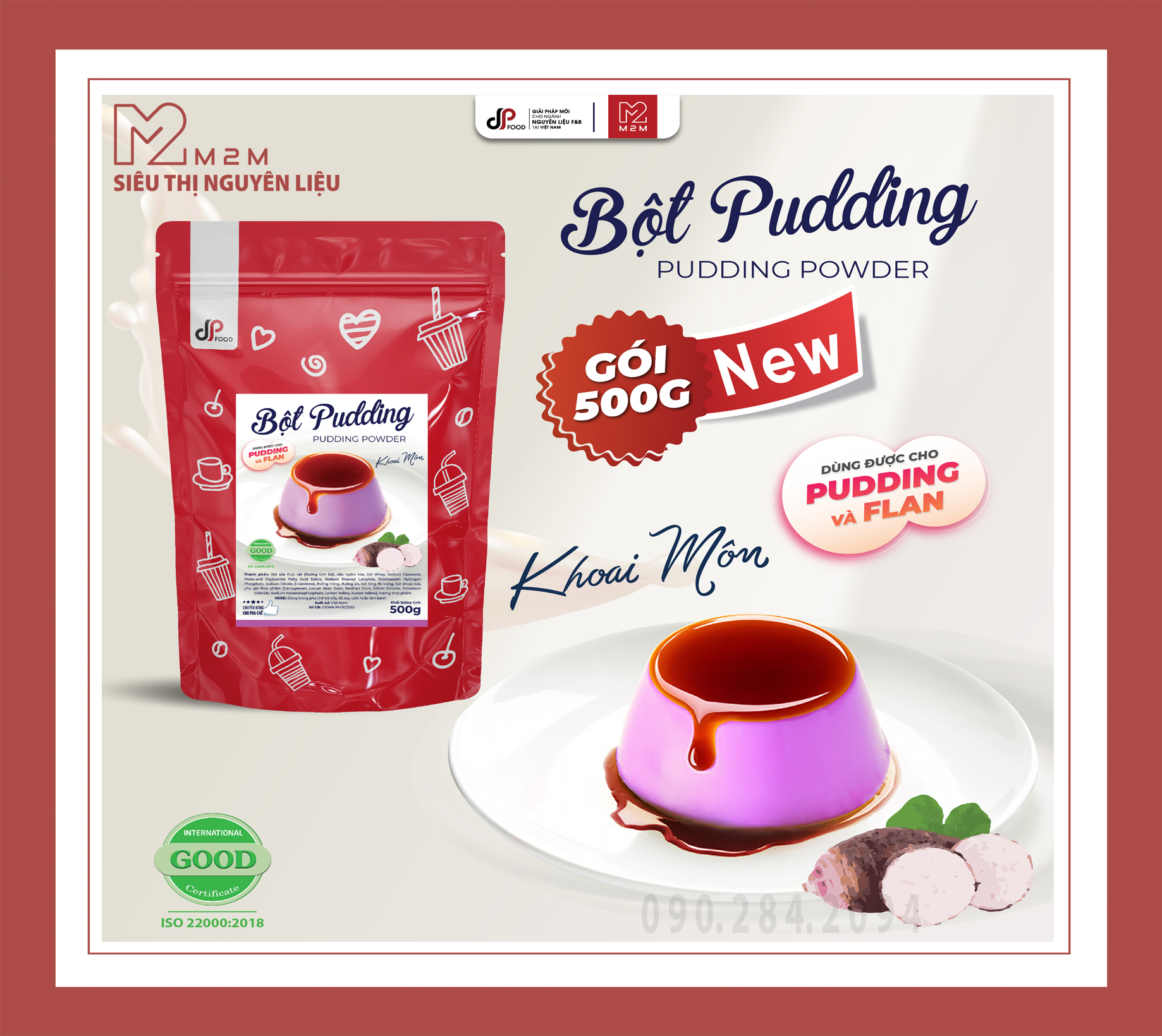 BỘT PUDDING KHOAI MÔN DPFOOD