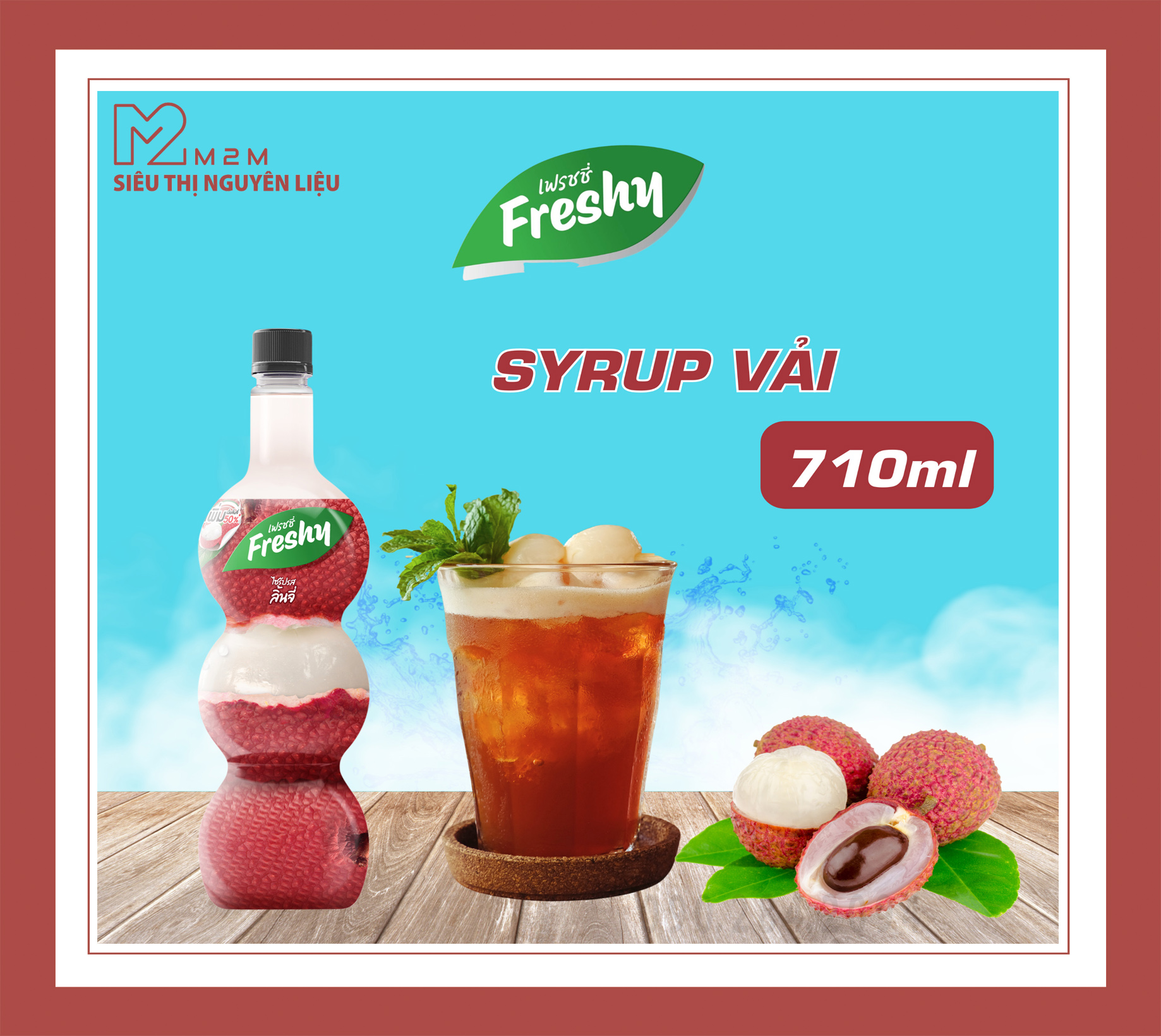 Syrup Vải Freshy 710ml