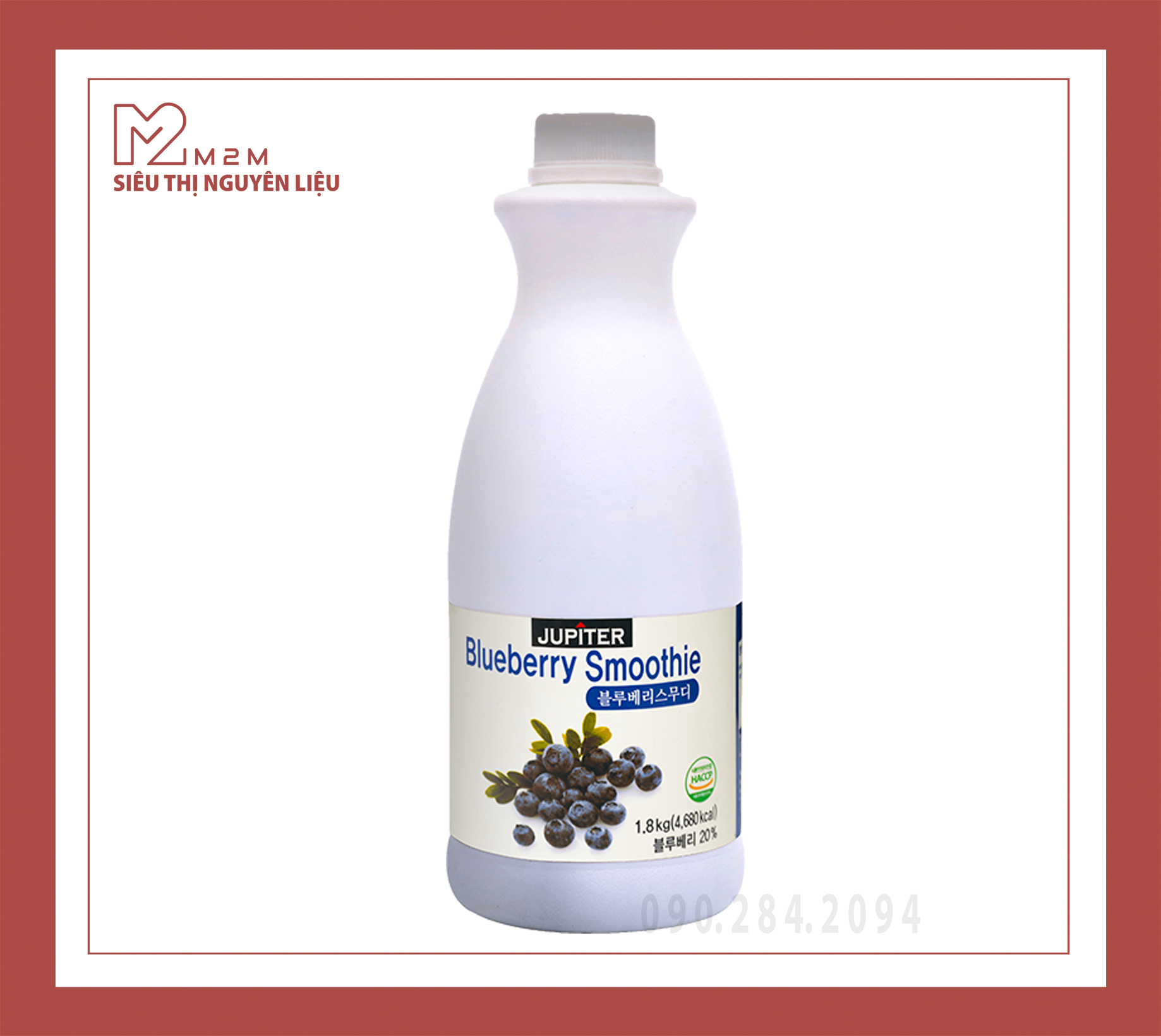 Smoothie Việt Quất JUPITER Blueberry 1,8kg