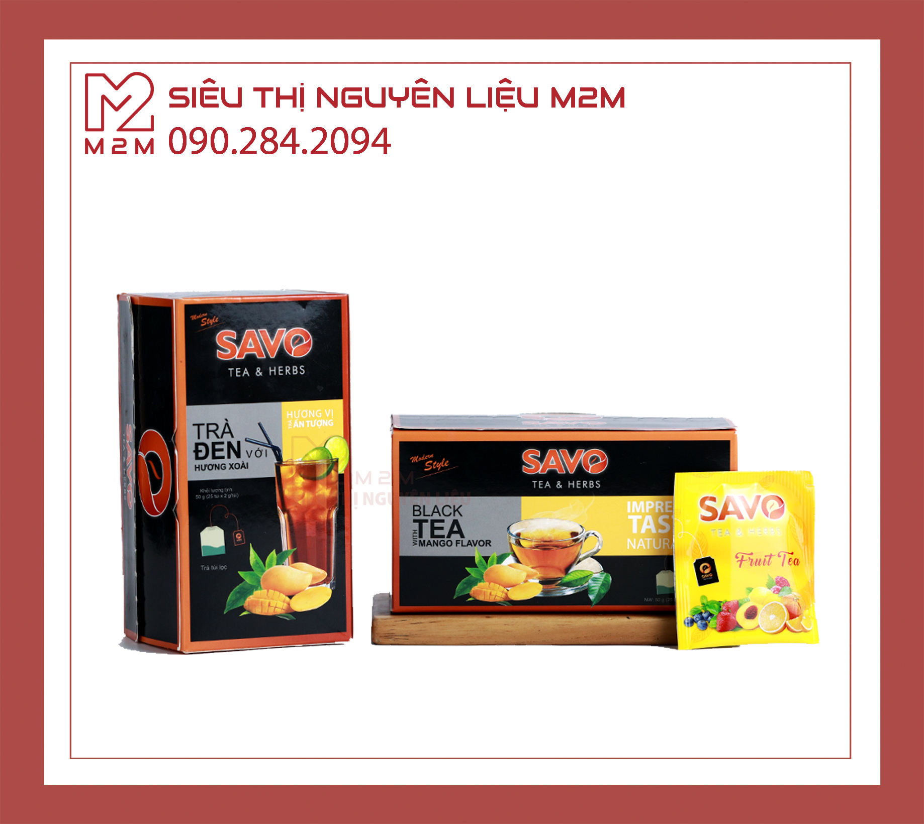 Trà Xoài Túi Lọc SAVO (25 gói x 2g)