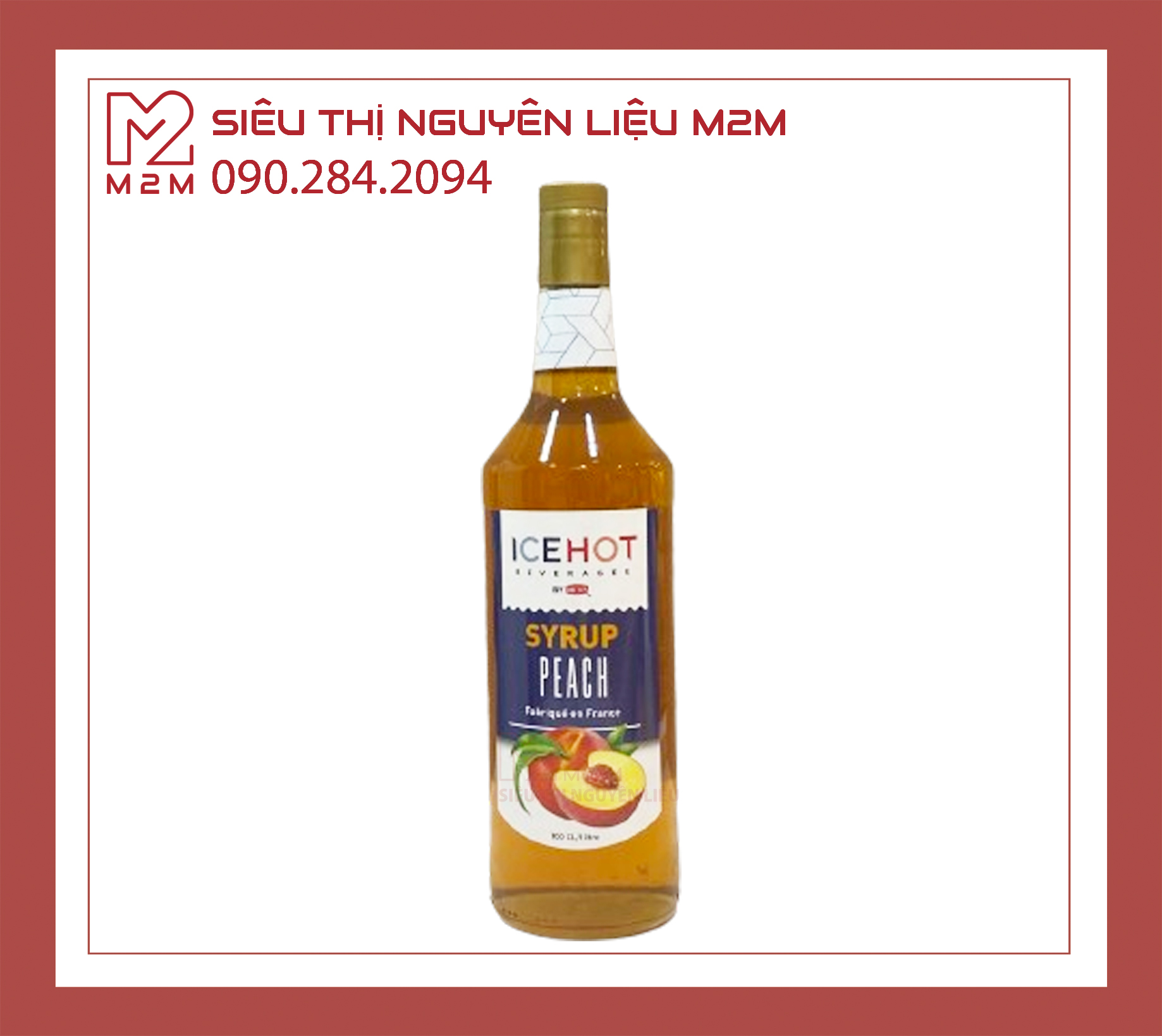 Siro Đào Ice Hot Peach Syrup 1L